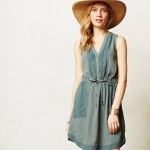 Anthropologie Maeve Pelona Green Dress
